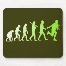 Evolution Tennis Humourous Tennis Tshirt Mousepads