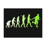 Evolution Tennis Humourous Tennis Tshirt Post Card