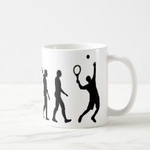Evolution Tennis player Coffee Mug