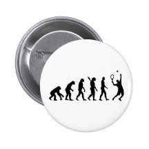 Evolution Tennis player Pin