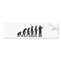 evolution violin auto sticker