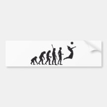 evolution volleyball auto sticker
