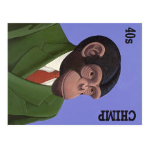 Evolutionery hairstyles postcards