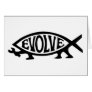 Evolve Fish Greeting Card