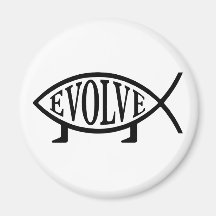 Evolve Fish Refrigerator Magnet
