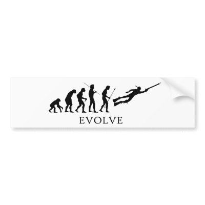 Evolve Spearfishing Bumper Stickers by undertow79