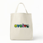 EVOLVE with Six Symbols of Peace and Progress Tote Bag