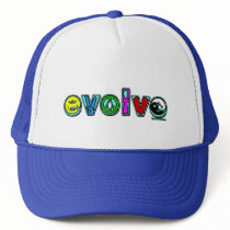 EVOLVE with Six Symbols of Peace and Progress Mesh Hat