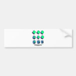 Evolving Cube Inside (Math & Geometry) Bumper Sticker