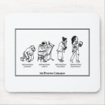 Evolving librarian mouse pad.
