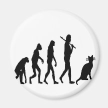 Evoultion Cat "We Believe"-Funny Cat Lovers Fridge Magnet