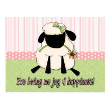 Ewe Bring Me Joy and Happiness Postcards