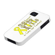 Ewings Sarcoma Family Supprt A Cure Vibe iPhone 4 Cases