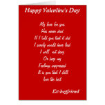 Ex-boyfriend valentine's day cards