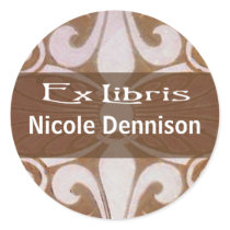 Ex Libris Bookplate Sticker (Tilo tan)