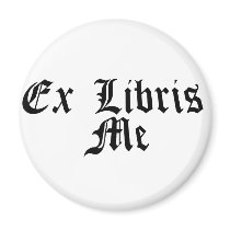 ex libris me - from my library refrigerator magnets