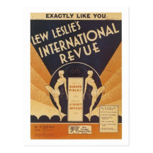 Exactly Like You Int'l Review Songbook Cover Post Card