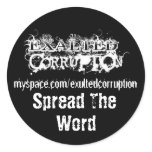 Exalted Corruption Stickers (Large Black)