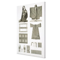 Examples of Silk and Egyptian Costumes, from 'Desc canvas prints