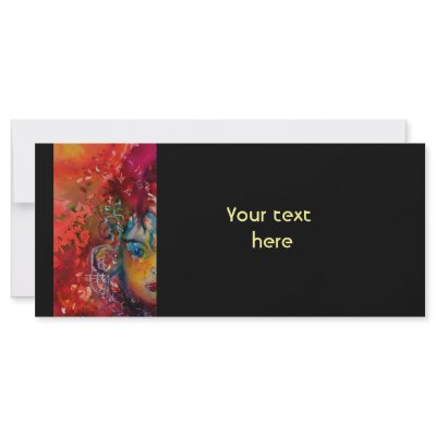 EXCALIBUR black purple pink blue red fuchsia Rack Card Template by AiLartworks