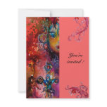 EXCALIBUR , bright red ,pink purple fuchsia blue invitations