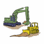Excavator and Dozer Embroidered Track Jacket