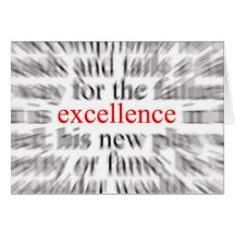 Excellence Greeting Cards