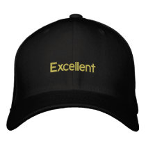 Excellent fantastic perfect and brilliant hat embroidered hat