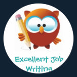Excellent Writing or Printing Reward Sticker