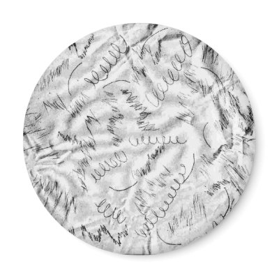 Excessive Doodling Magnet - Round by katzmeow
