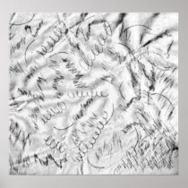 Excessive Doodling on a Hotel Bar Napkin Wall Deco Posters
