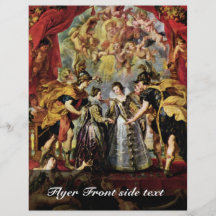 Exchange Of Princesses By Rubens Peter Paul Full Color Flyer
