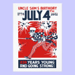 Exclusive 2012 Uncle Sam 4th of July custom invitations