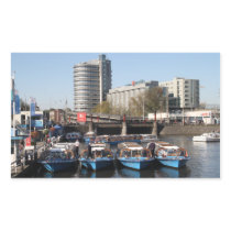 Excursion boats in Amsterdam Sticker