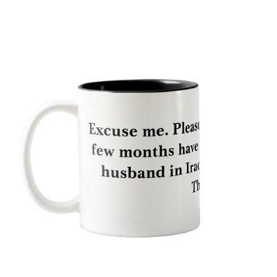 Excuse me. Please stop telling me the last few ... Coffee Mugs by seabeewrenchwife