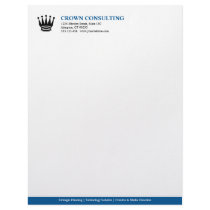 Executive blue stripe custom logo professional