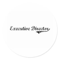 Executive Director Professional Job Round Sticker