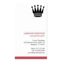 Executive red stripe custom logo professional business cards