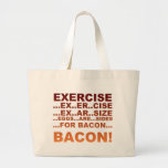 Exercise bacon canvas bags