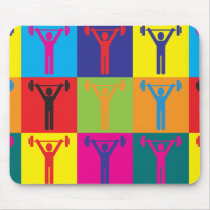 Exercise Pop Art Mouse Mat