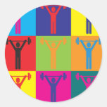 Exercise Pop Art Sticker
