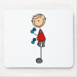 Exercise Stick Figure Mousepad