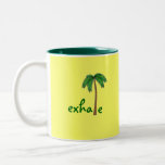 Exhale Palm tree Coffee Mug