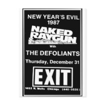 Exit/Chicago * Naked-Raygun * 80's Punk Rock Post Card
