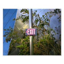 Exit Sign Photograph