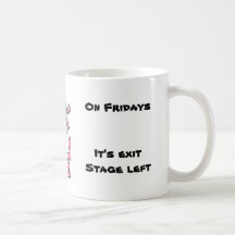 exit Stage left Coffee Mugs