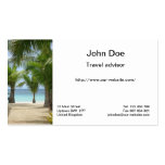 Exotic beaches business card template