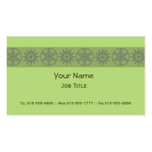 Exotic Business Cards Green