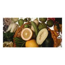 Exotic crops photo greeting card