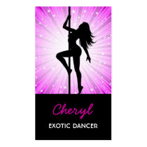 Exotic Dancer / Nightclub Business Card